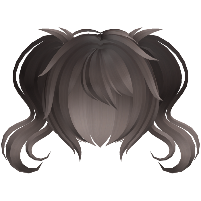 fluffy moe short swirly pigtails brown fade