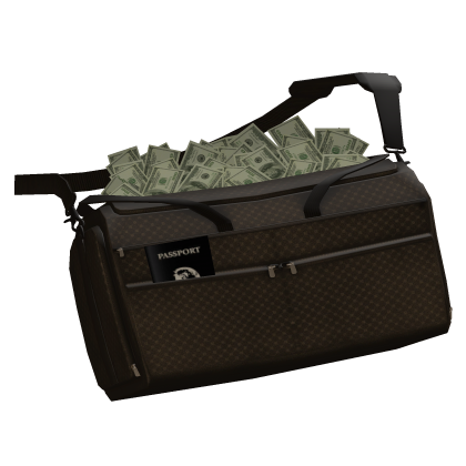 Brown Rich Money Duffel Bag Roblox