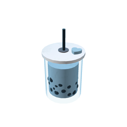 Blue Boba Tea Drink Cup Bubble Refreshing