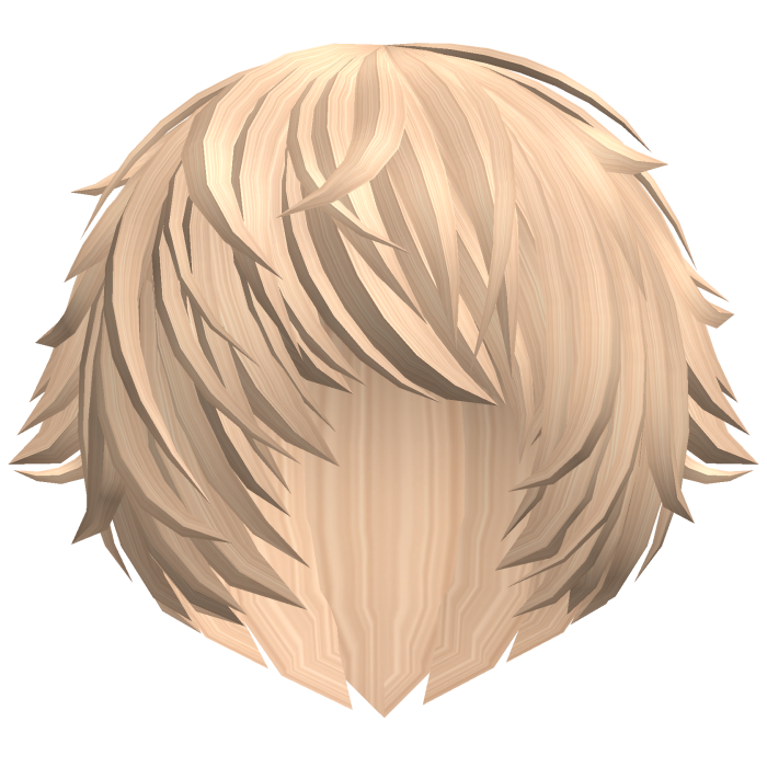 messy blonde vampire emo anime hair w tufts