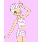 Team cow pink