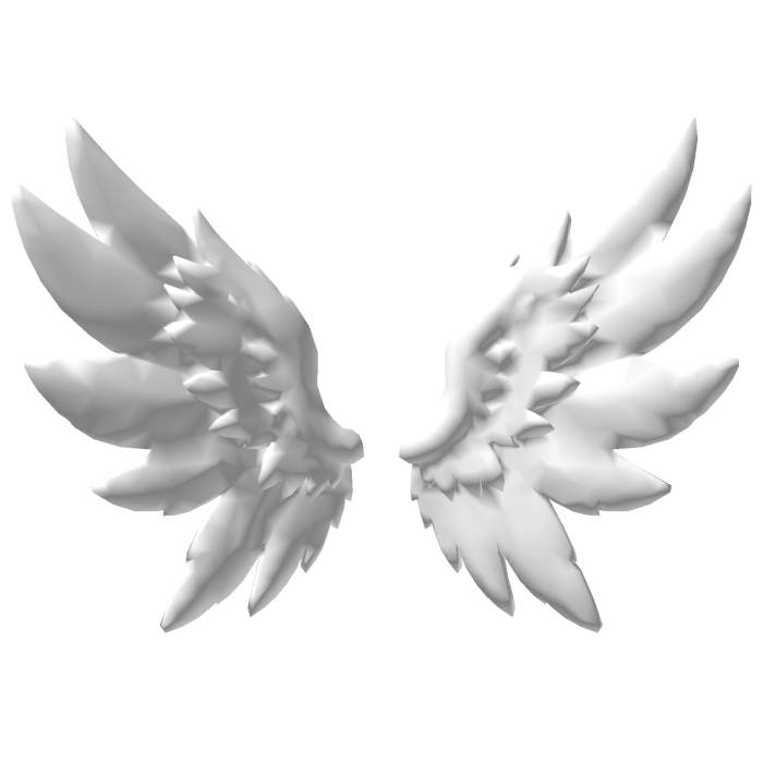 Small White Angel Wings
