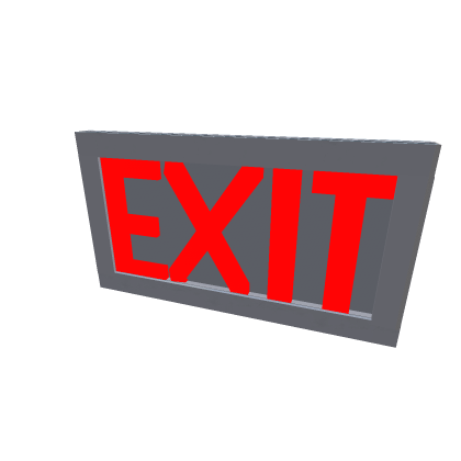 Exit sign
