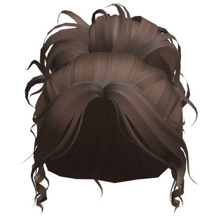 Brown Messy High Bun