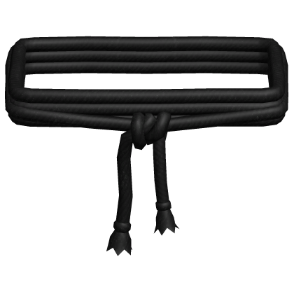 👺 Akuma's Black Rope Belt