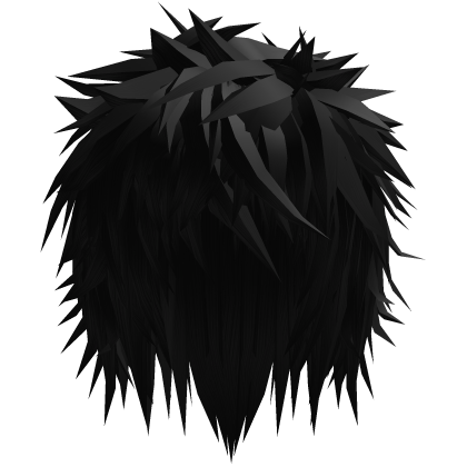 dark black gothic messy emo boy hair
