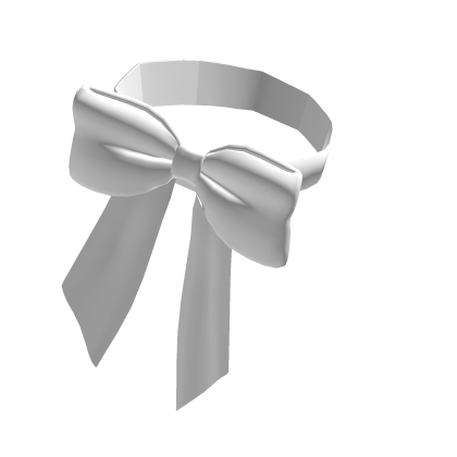 white  bow ( korblox ) 