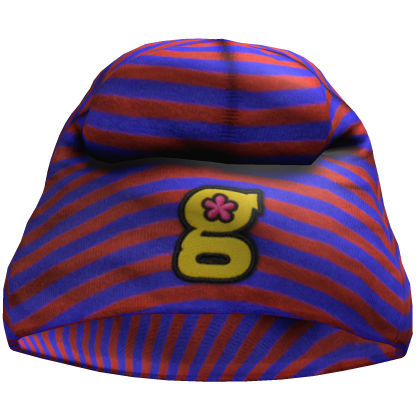 Red & Blue Guwop Striped Beanie
