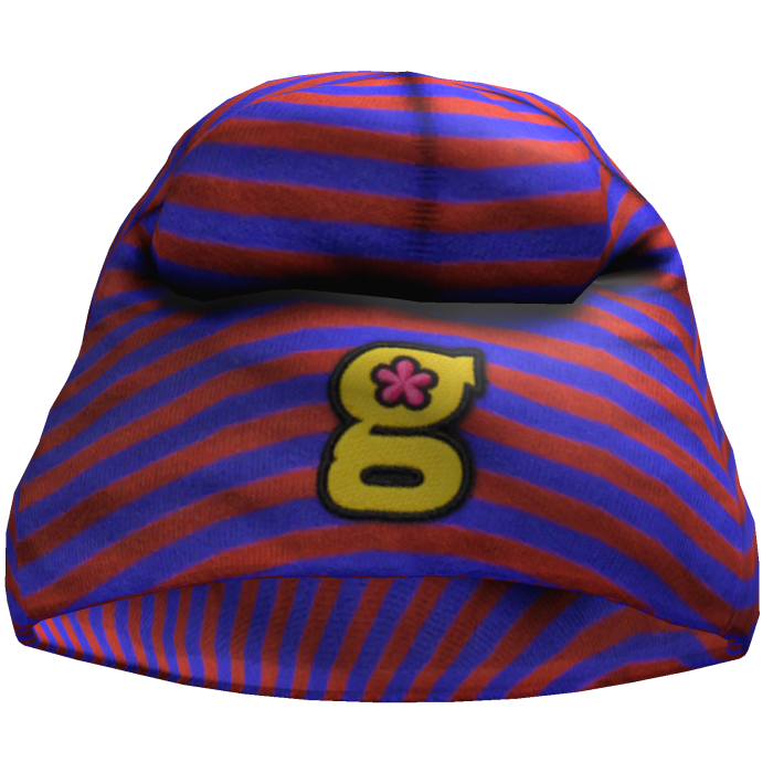 Red & Blue Guwop Striped Beanie
