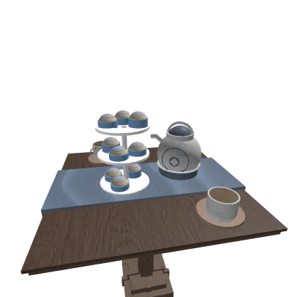 Brown Tea Party Table