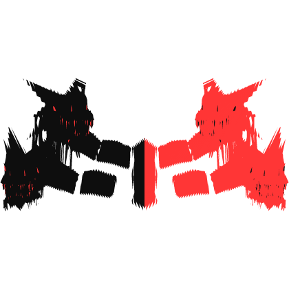 [Glitch] Animated Dragon Heads Black & Red