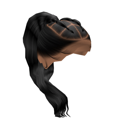 Bubble Braid Ponytail [Black] Roblox item