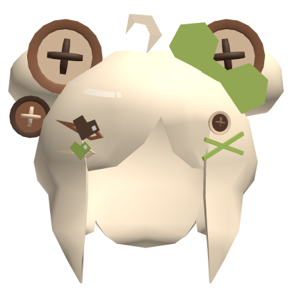 Low Poly Button Buns Hair Blonde Roblox item