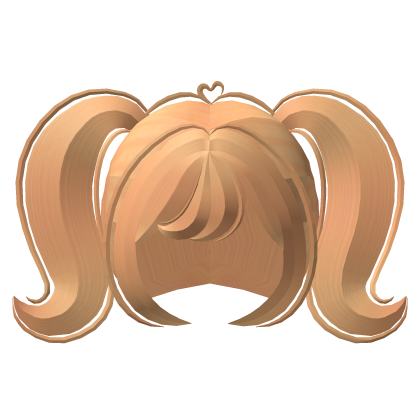 ♡ big swirl swoop cutecore short pigtails honey
