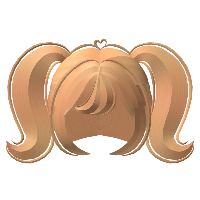 ♡ big swirl swoop cutecore short pigtails honey