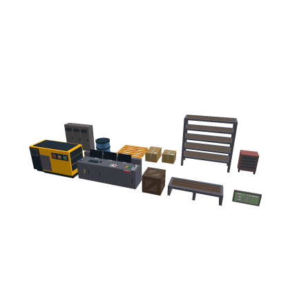 Low Poly Factory Prop