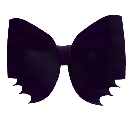 Oversized Purple Bat Goth Bow