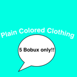 Plain colored clothing