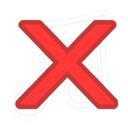 Music Note Disable White Roblox decal