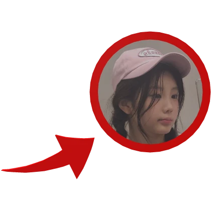 Wonhee ILLIT Pointing Arrow Meme Roblox item thumbnail