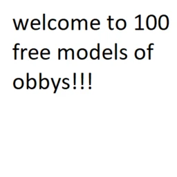 the 100 free models of obby icon