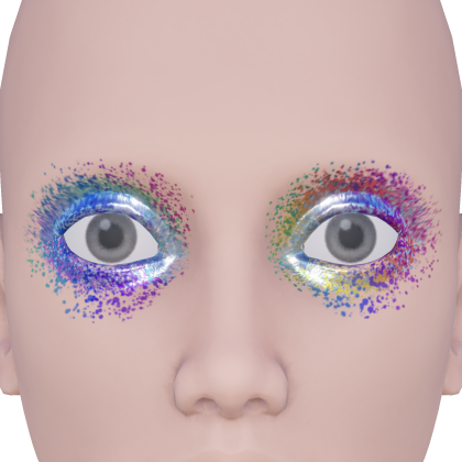Rainbow Glitter Festival Eye Makeup