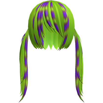 Green Scene Vkei Long Spiky Pigtails Hair Roblox item