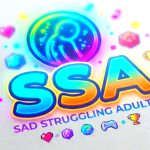 Sad Struggling Adults