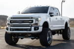 Squatted truck-leveled truck group