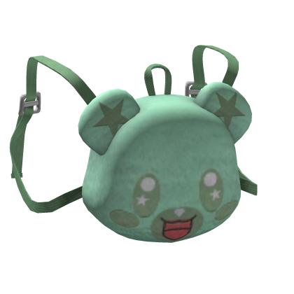 -',ৎ Cute Kawaii Bear Backpack in Mint Green (1.0)