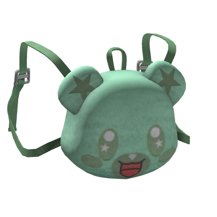 -',ৎ Cute Kawaii Bear Backpack in Mint Green (1.0)