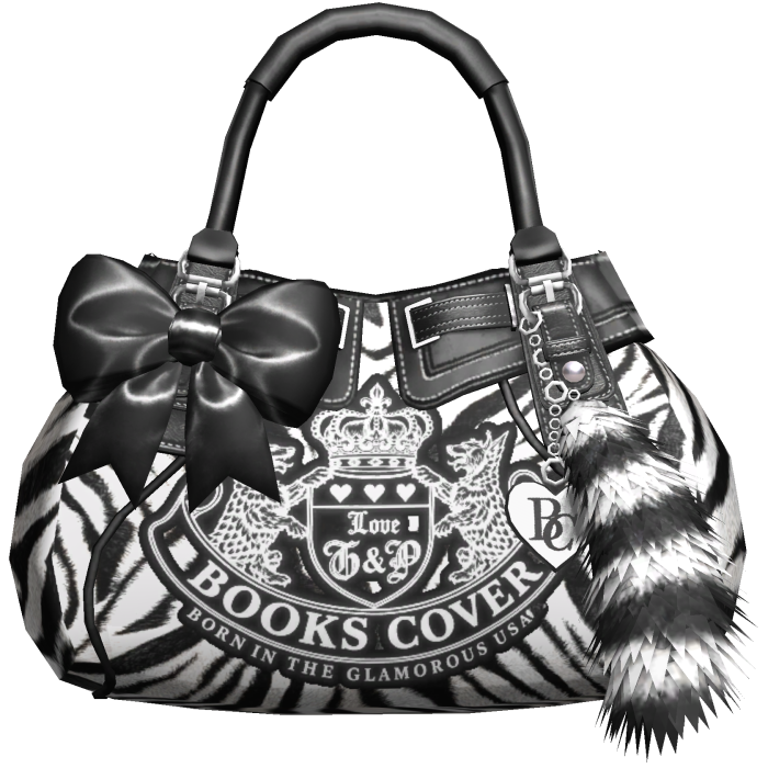 2000s Juicy Gyaru Mcbling Bag Zebra Print Black