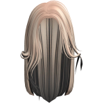Messy Grunge Middle Part in Limited Streaks
