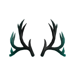 Teal Darkness Antlers