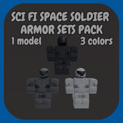 [R15] Sci fi space soldier armor sets