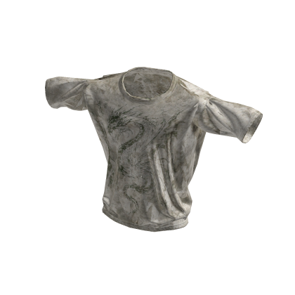 cream white acid wash grunge dragon y2k punk shirt
