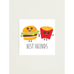 BFFS French fry and hamburger