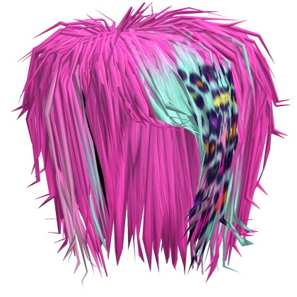 teased rainbow pink leopard scene christofer hair
