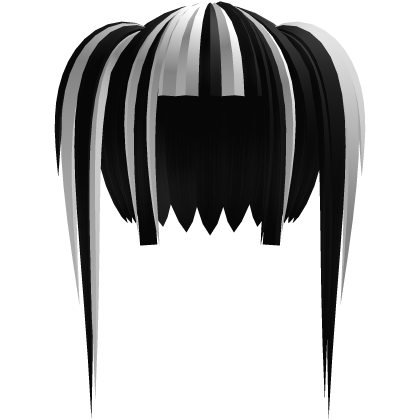 ⏾ ⭑ Spectral Gothic Pigtails || Black White