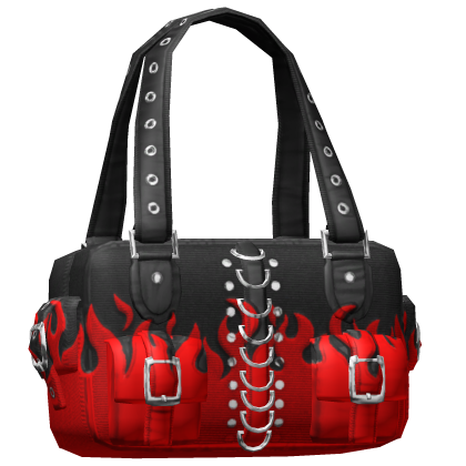 Red Fire Gothic Buckle Shoulder Bag 3.0