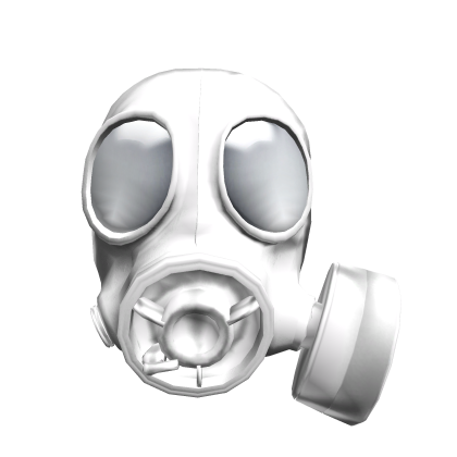 Single Canister Army Gas Mask, Arctic White 15.
