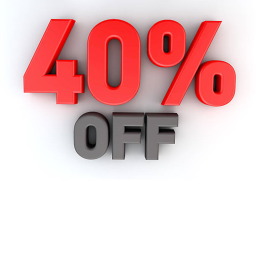 40% BACK!