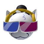 Retro Silly Cat