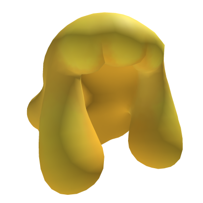 Yellow stylized slime blob hair