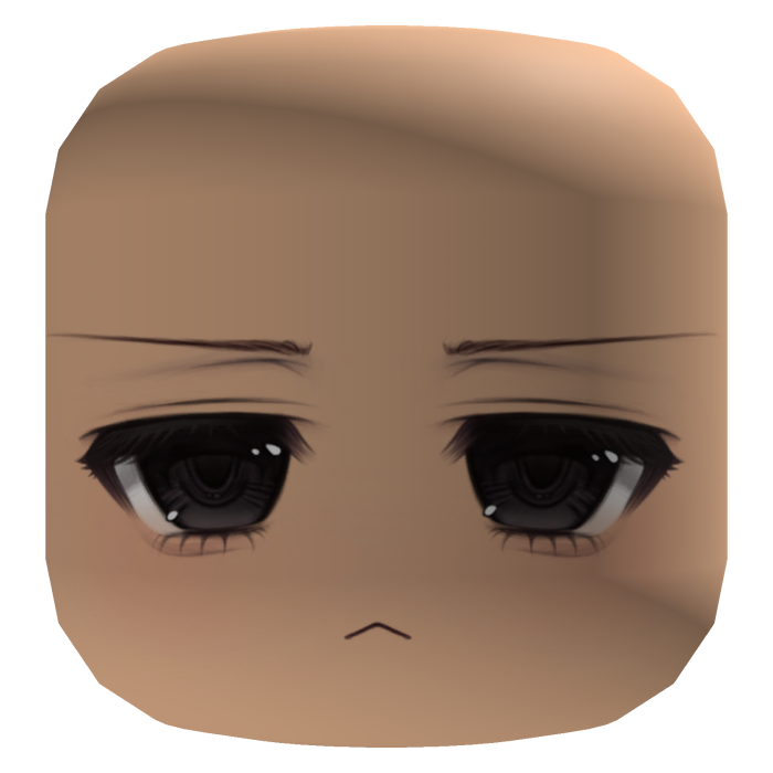 Kawaii Sleepy Eyes Face