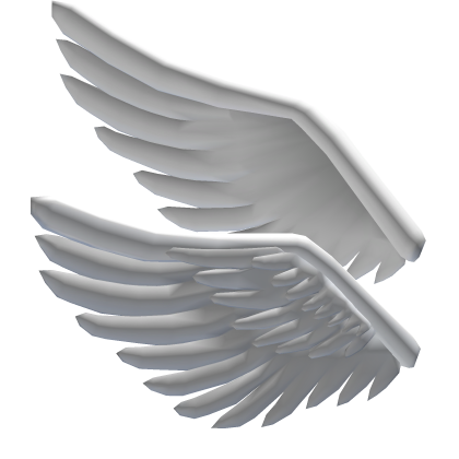 White Angel Wings on Head Roblox item