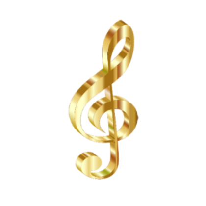 Gold Music Symbol effect Roblox decal