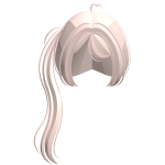  ꒰FREE ♡꒱sweet long thin beige side ponytail