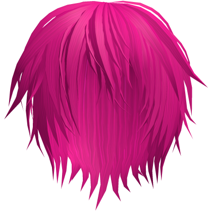 Hot Pink Long Unkept Vkei Emo Hair 28.