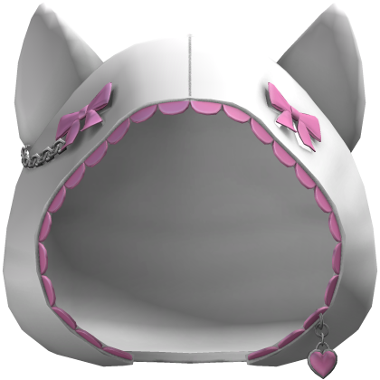 White & Pink Cute Cat Ears Hoodie
